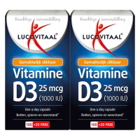 2X Lucovitaal Vitamine D3 25mcg 120 capsules