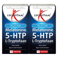 2X Lucovitaal Melatonine 5 HTP L Tryptofaan 30 tabletten