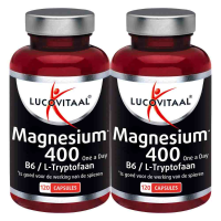 2X Lucovitaal Magnesium 400 met l tryptofaan 120 capsules