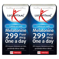 2X Lucovitaal Melatonine Puur 0.299Mg 500 tabletten