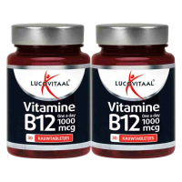 2X Lucovitaal Vitamine B12 1000mcg 30 kauwtabletten