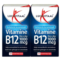 2X Lucovitaal Vitamine B12 1000mcg 60 kauwtabletten