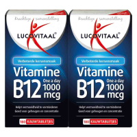 2X Lucovitaal Vitamine B12 1000mcg 180 kauwtabletten