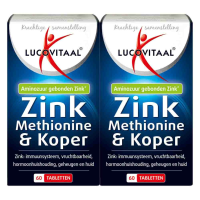 2X Lucovitaal Zink Methionine & Koper 60 tabletten