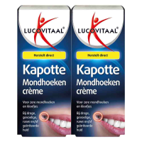 2X Lucovitaal Kapotte Mondhoeken Creme 15 ml