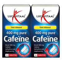 2X Lucovitaal Pure Cafeïne 400 mg 30 tabletten