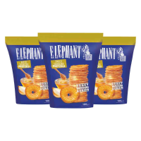 3X Elephant Pretzels Honing, Mosterd & Ui 160 gr