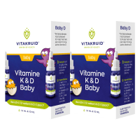 2X Vitakruid Baby Vitamine K & D 2x 10 ml