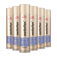 6X Wella Flex Haarspray 2 Days Volume Extra Strong 250 ml