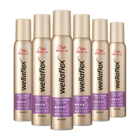 6X Wella Flex Fullness Volume Ultra Strong Haarmousse 200 ml