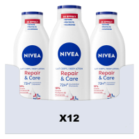 12X NIVEA Bodylotion Repair & Care 250 ml