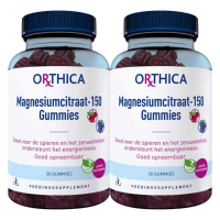 2X Orthica Magnesiumcitraat 150 Gummies 30 gummies
