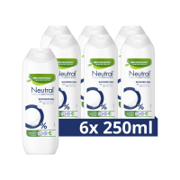 6X Neutral Douchegel Parfumvrij 250 ml