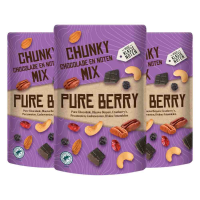 3X Verse Klassenoten Chunky Chocolade en Noten Mix Pure Berry 150 gr