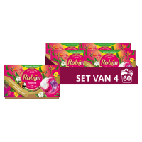 4X Robijn Wascapsules 3 in 1 Tropical 15 stuks