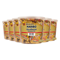 6X Haribo Silo Zakjes Goudbeertjes 100 stuks