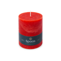 SPAAS Rustieke Pillarkaars ± 95 branduren Rood