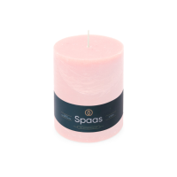 6X SPAAS Rustieke Pillarkaars ± 95 branduren Lichtroze