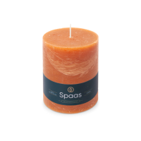 SPAAS Rustieke Pillarkaars ± 95 branduren Oranje