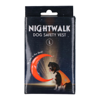Nightwalk Dog Safety Vest Orange L