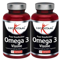 2X Lucovitaal Visolie Puur Koudwater Omega 3 120 capsules