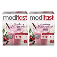 2X Modifast Weight Control Milkshake Cranberry 8 x 55 gr