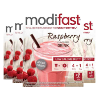 4X Modifast Weight Control Milkshake Raspberry 8 x 55 gr