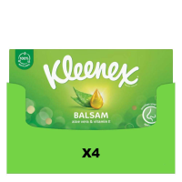 Kleenex 4 x 64 stuks Tissues Balsam 3 laags