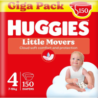 3X Huggies Little Movers Luiers Maat 4 (7   18 kg) 50 stuks