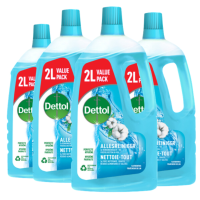4X Dettol Allesreiniger Power & Fresh Katoenfris 2 liter