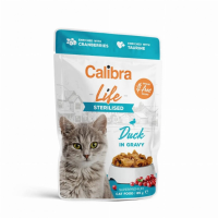 Calibra Kattenvoer Life Sterilised Eend in Gelei 28 x 85 gr
