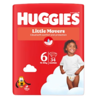 3X Huggies Little Movers Luiers Maat 6 (15   30 kg) 34 stuks