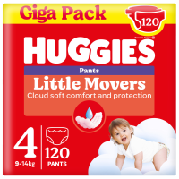 Huggies Little Movers Luierbroekjes Maat 4 (9   14 kg) 120 stuks