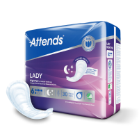 Attends Lady Night Pads 30 stuks