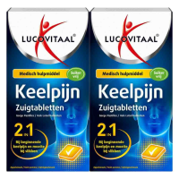 2X Lucovitaal Keelpijn 10 zuigtabletten