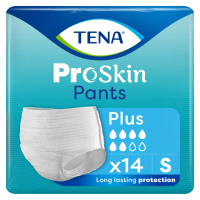 4X TENA Proskin Pants Plus S 14 stuks