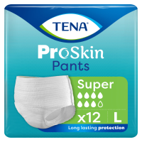 4X TENA Proskin Pants Super L 12 stuks