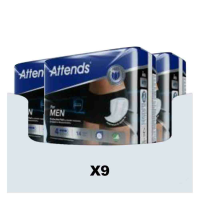 9X Attends For Men 4 14 stuks