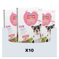 10X Smolke Vers Gestoomd Hondenvoer Nat Turkey 395 gr