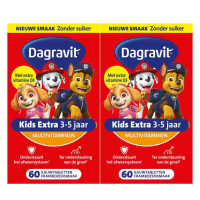 2X Dagravit Multivitamine Kids Extra 3 5 Jaar Paw Patrol 60 Kauwtabletten
