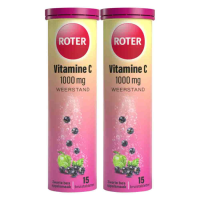 2X Roter Vitamine C 1000 mg Appel  Zwarte Bes 15 bruistabletten
