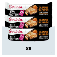 8X Gerlinea Fit & Protein Reep Caramel Almond 45 gr