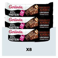 8X Gerlinea Fit & Protein Reep Chocolate Almond 45 gr