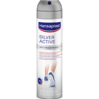 12X Hansaplast Voetdeodorant Silver Active 150 ml
