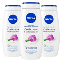 3X NIVEA Douchecrème Cashmere & Cotton Seed Oil 250 ml