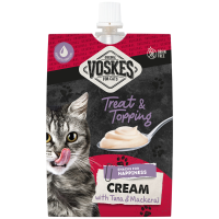 15X Voskes Original Cream Kattensnack Tonijn & Makreel 90 gr