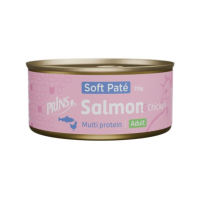 Prins Soft Paté Kattenvoer Nat Zalm & Kip 70 gr