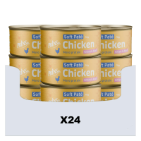 24X Prins Soft Paté Kattenvoer Nat Kip 70 gr