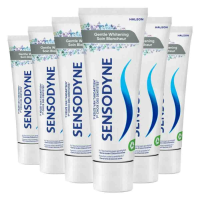 6X Sensodyne Tandpasta Gentle Whitening 75 ml