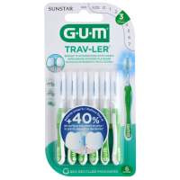 6X GUM Trav Ler Ragers Groen 1.1Mm 6 stuks